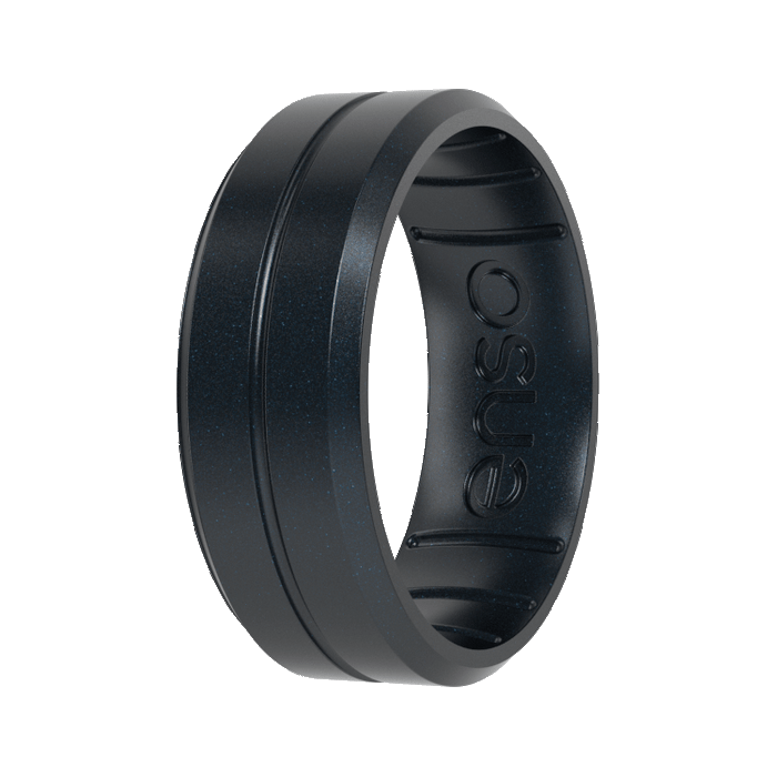 Elements Contour Silicone Ring - Black Pearl
