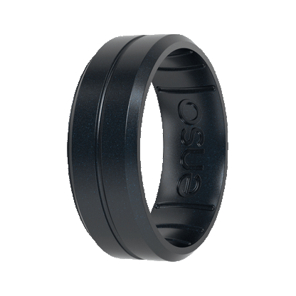 Elements Contour Silicone Ring - Black Pearl