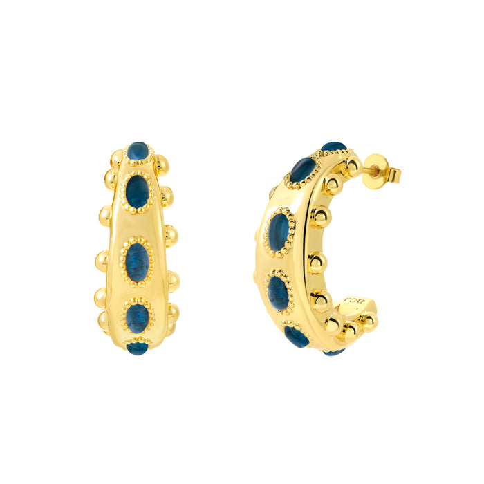 Cordelia Earrings in Blue