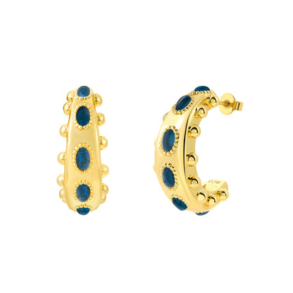 Cordelia Earrings in Blue