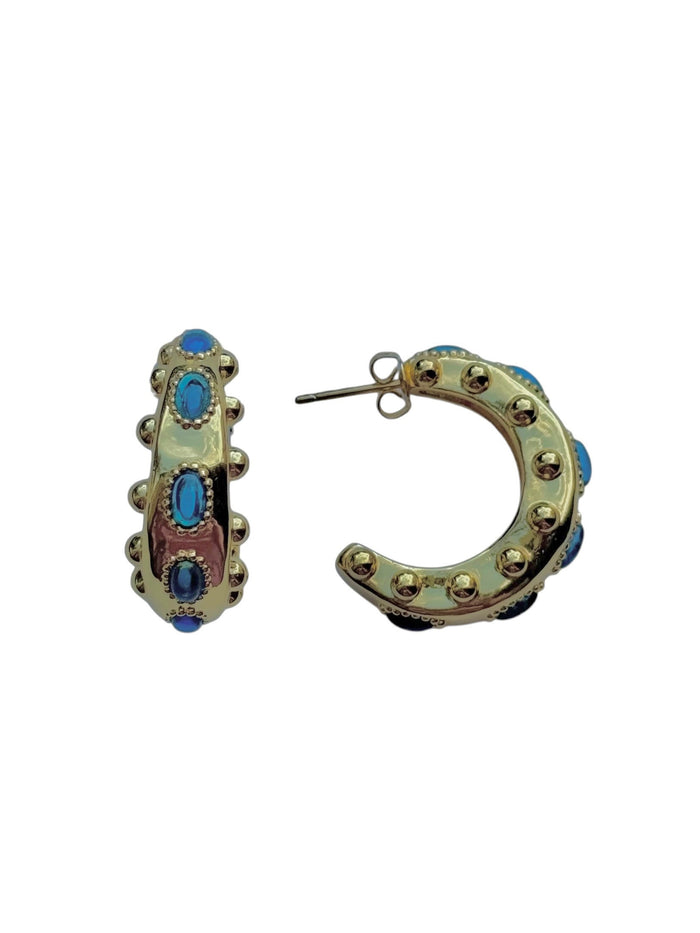 Cordelia Earrings in Blue