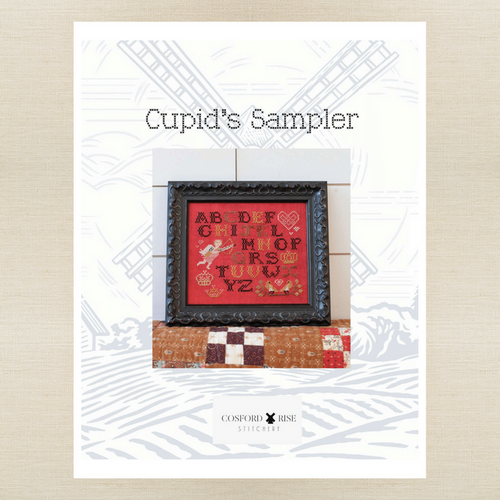Cosford Rise Stitchery - Cupid's Sampler - Booklet Chart and/or Roxy Floss