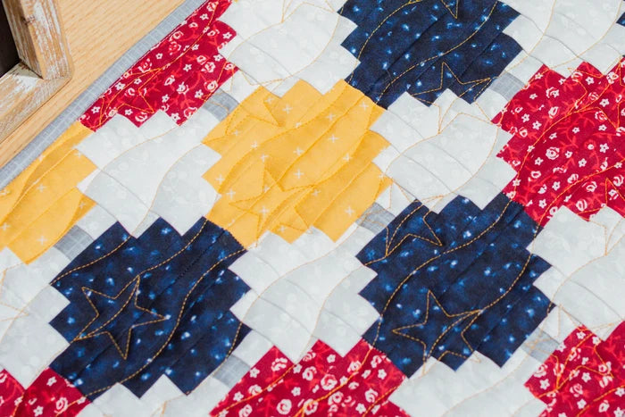 Courthouse Steps Beaded Table Runner (Downloadable Pattern)