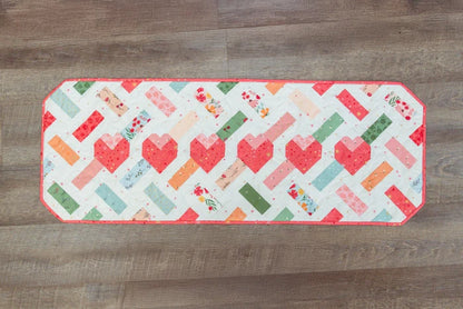 Cross My Heart Table Runner (Downloadable Pattern)