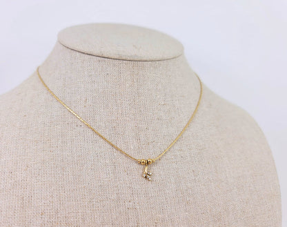 Crystal Leaf Necklace