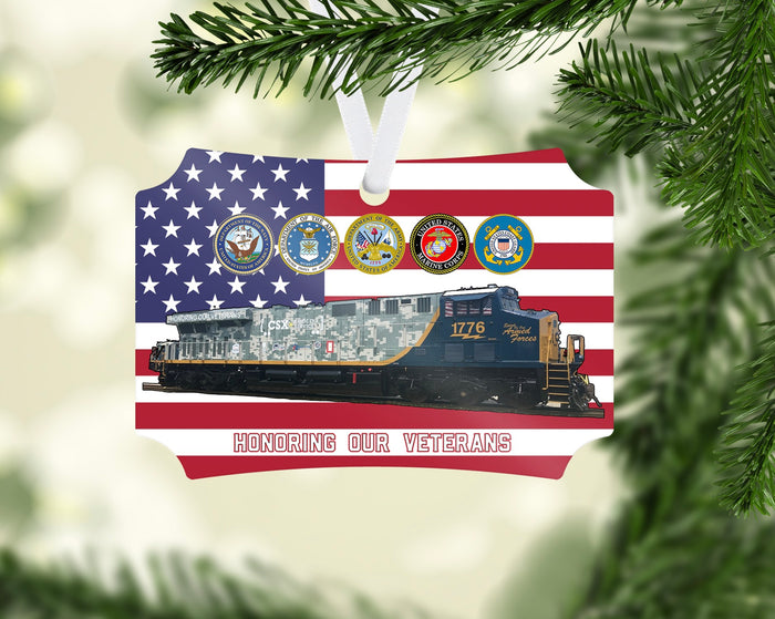 CSX 1776 Veterans Ornament