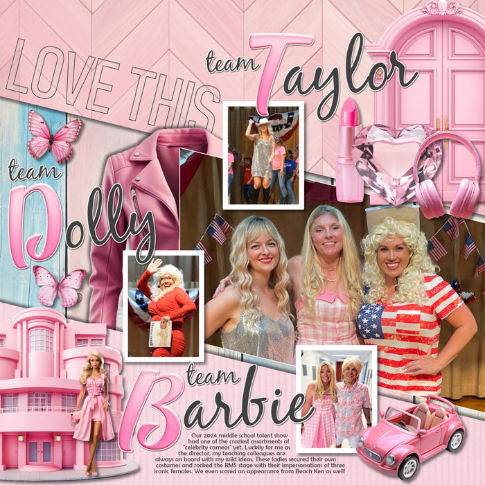Collect the entire series of Curated Colors by Lucky Girl Creative digital art! Access your digital art in easy-to-use coordinated color palettes. Add these pink embellishments, textured and wood papers, alpha set, and everyday wire word art to all your digital scrapbooking pages and mix-and-match them on various projects throughout the year! Embellishments include flamingo, unicorn, heart balloons, balloons, and more!