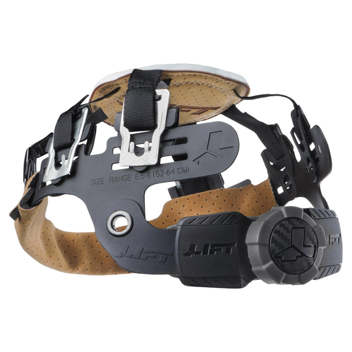 Lift Safety DAX natural hard hat, view of the LUX six point suspension