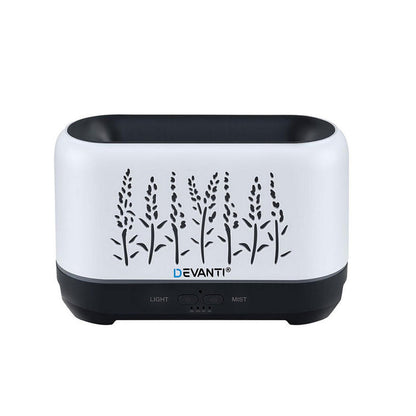 Devanti Aroma Diffuser Aromatherapy Flame 200ml - Devanti