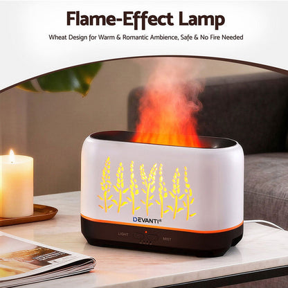 Devanti Aroma Diffuser Aromatherapy Flame 200ml - Devanti