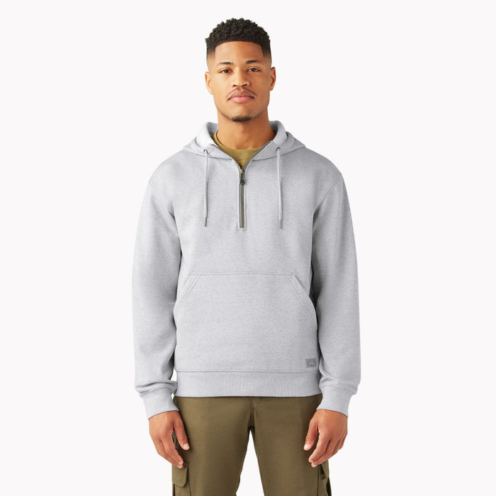 Dickies Men's Durable Water Repellent Quarter Zip Hoodie Sweatshirts & Hoodies Dickies Heather Grey 2XL Reg