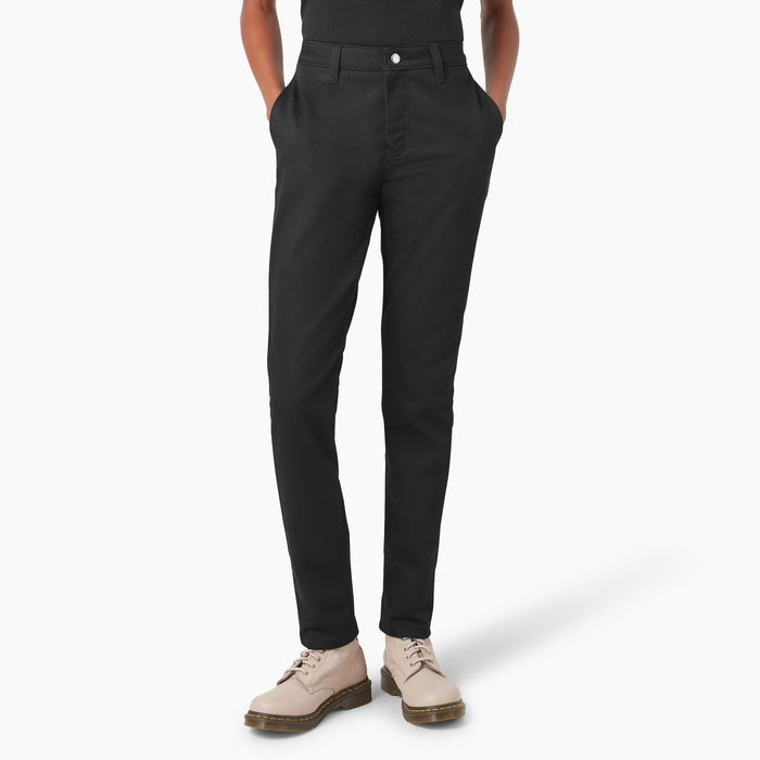 Dickies Women's Super Flex Skinny Leg Work Pant Pants Dickies Black 24 Reg