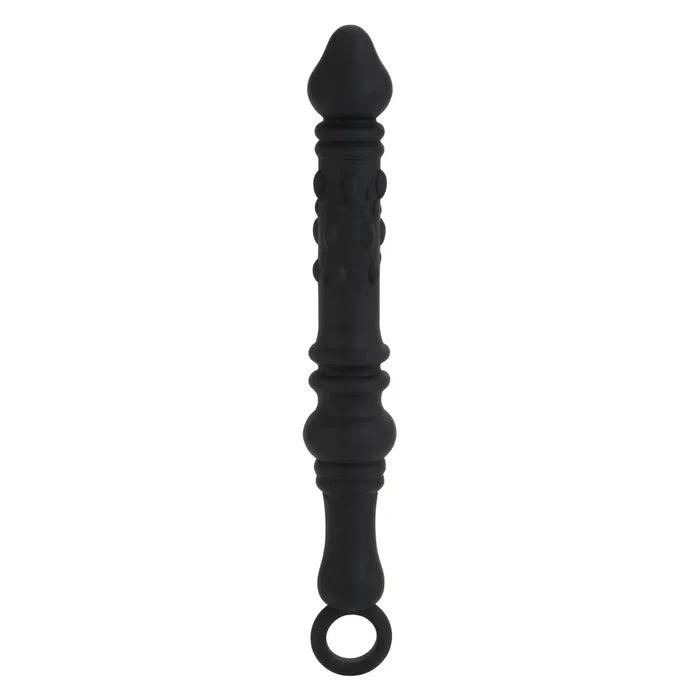 CalExotics® Dr. Joel Kaplan Silicone Prostate Probe - Textured Anal Stimulator Black
