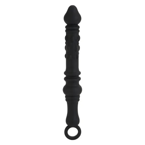 CalExotics® Dr. Joel Kaplan Silicone Prostate Probe - Textured Anal Stimulator Black
