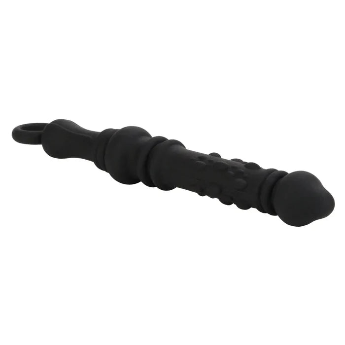 CalExotics® Dr. Joel Kaplan Silicone Prostate Probe - Textured Anal Stimulator Black