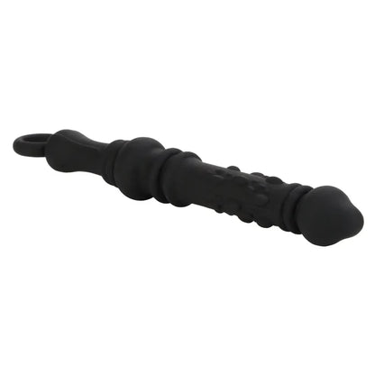 CalExotics® Dr. Joel Kaplan Silicone Prostate Probe - Textured Anal Stimulator Black