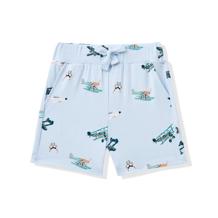 Product photo of the Drawstring Short in Take Off on a white surface