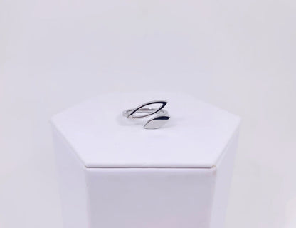 Dynamic Duo Ring Silvertone
