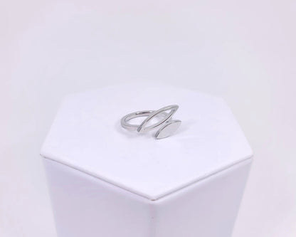 Dynamic Duo Ring Silvertone