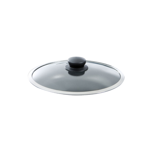 Easy glasdeksel met RVS rand 28 cm