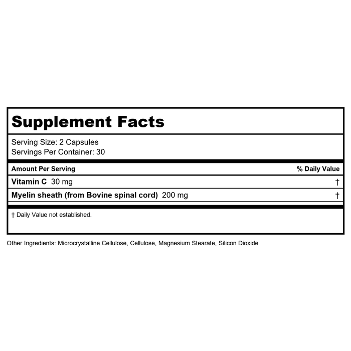 Ecological Formulas Sphingolin 60 Capsules - Supplement Facts panel