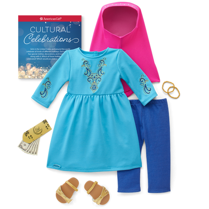 Eid al-Fitr Celebration Outfit for 18-inch Dolls