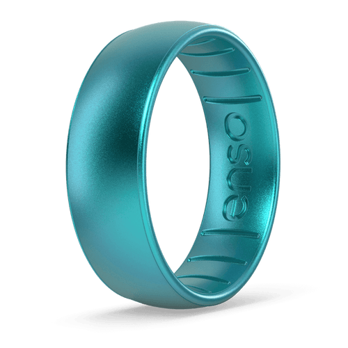 Elements Classic Silicone Ring - Peacock Quartz