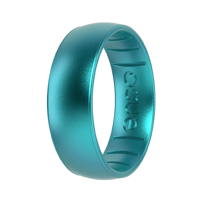 Elements Classic Silicone Ring - Peacock Quartz