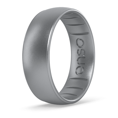 Elements Classic Silicone Ring - Silver