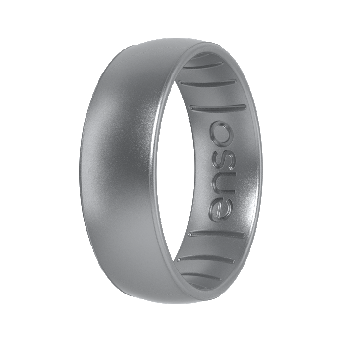 Elements Classic Silicone Ring - Silver
