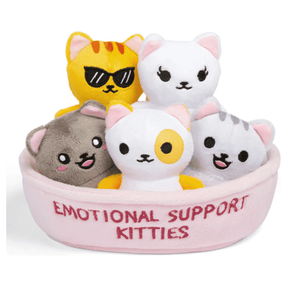 Emotional Support Kitties Set of 5 Plush Toys by What Do You Meme - Owl & Goose Gifts