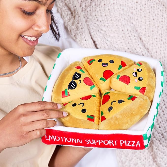 Emotional Support Pizza Set of 5 Plush Toys by What Do You Meme - Owl & Goose Gifts
