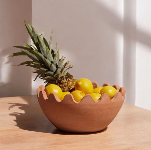 Ena Terracotta Bowl - handcrafted terracotta bowl - Cultheir