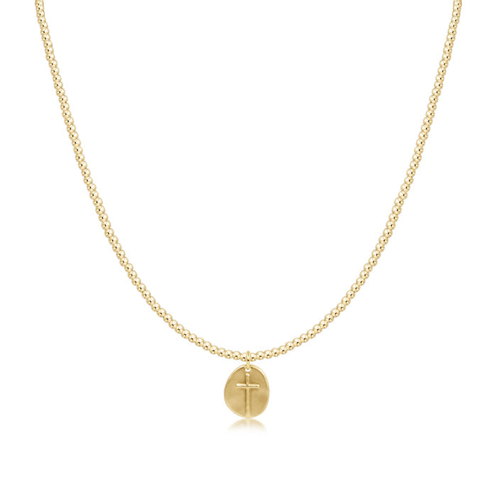 Enewton - 15in Choker Classic Gold 2mm Bead - Inspire Small Gold Charm - Findlay Rowe Designs