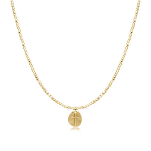 Enewton - 15in Choker Classic Gold 2mm Bead - Inspire Small Gold Charm - Findlay Rowe Designs