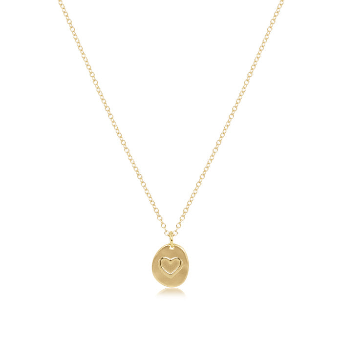 Enewton - 16" Necklace Gold - Inspire Love Small Gold Charm - Findlay Rowe Designs