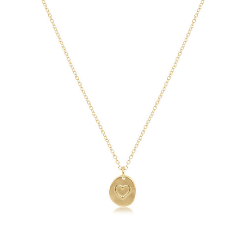 Enewton - 16" Necklace Gold - Inspire Love Small Gold Charm - Findlay Rowe Designs