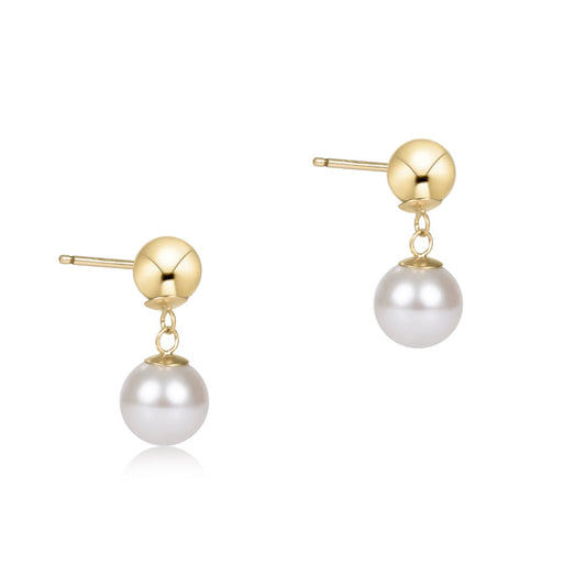 Enewton - Classic 10mm Ball Drop Stud - Pearl - Findlay Rowe Designs