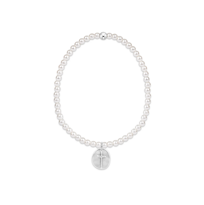 Enewton - Classic Pearl 4mm Bead Bracelet - Inspire Sterling Charm - Findlay Rowe Designs