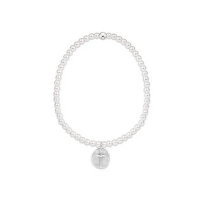 Enewton - Classic Pearl 4mm Bead Bracelet - Inspire Sterling Charm - Findlay Rowe Designs