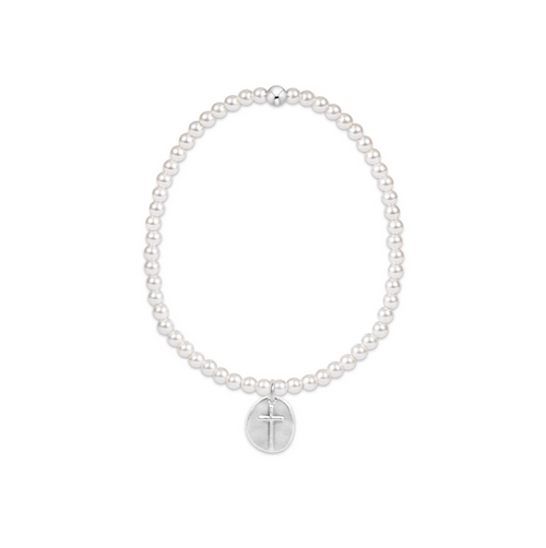 Enewton - Classic Pearl 4mm Bead Bracelet - Inspire Sterling Charm - Findlay Rowe Designs