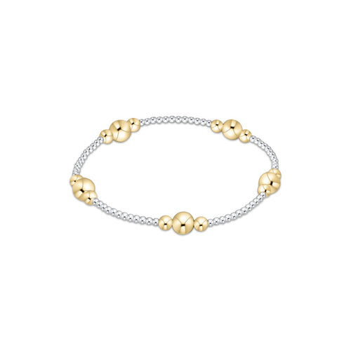 Enewton - Purpose Gold 6mm Bead Bracelet - Mixed Metal - Findlay Rowe Designs