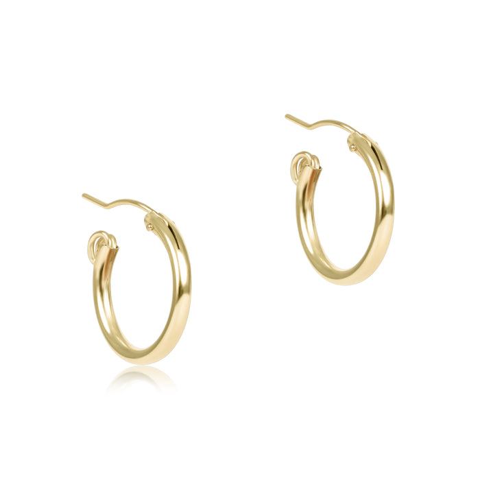 Enewton - Round Gold 0.5" Hoop - Smooth - Findlay Rowe Designs