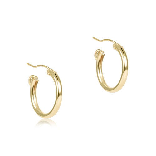 Enewton - Round Gold 0.5" Hoop - Smooth - Findlay Rowe Designs