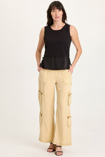 XCVI Enna Cinchable Twill Tank