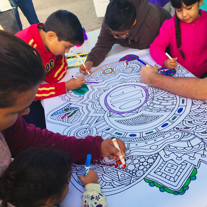 People coloring "Gozo" poster