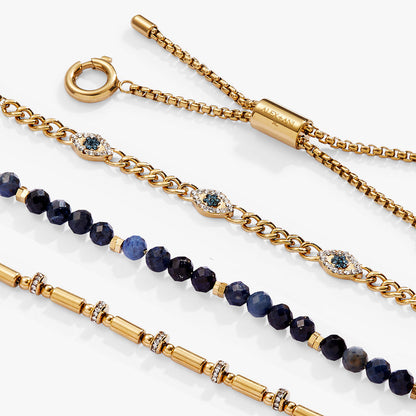 Evil Eye Stranded™ Bracelet Set