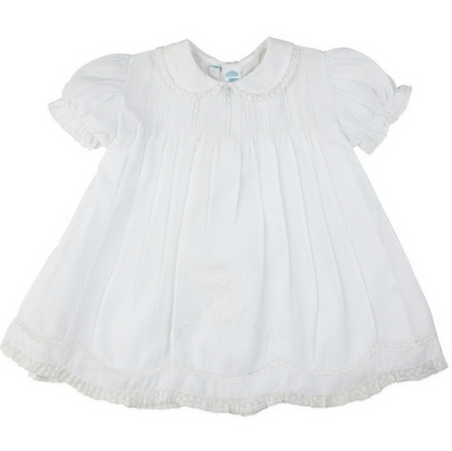 Feltman Brothers - Girls - Dress White Collared Lace Slip Dress - 3mo - Findlay Rowe Designs