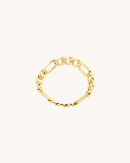 Figaro Bold Chain Ring