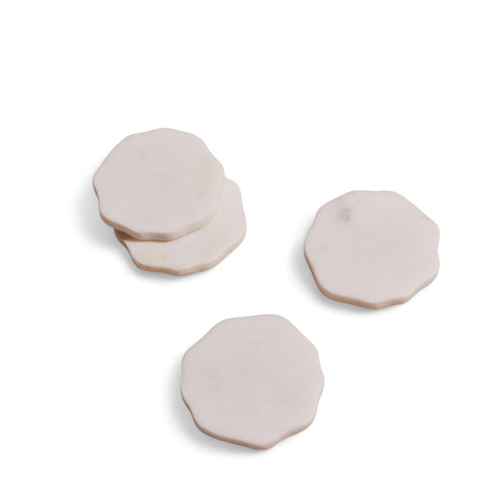Flor Marble Coasters (Set of Four) - detail view showing craftsmanship